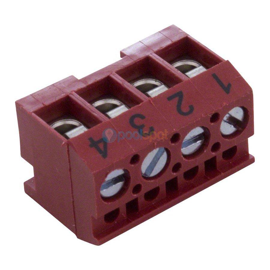 Terminal Bar - 4-Pin - Red -  for Zodiac / Jandy AquaLink Systems