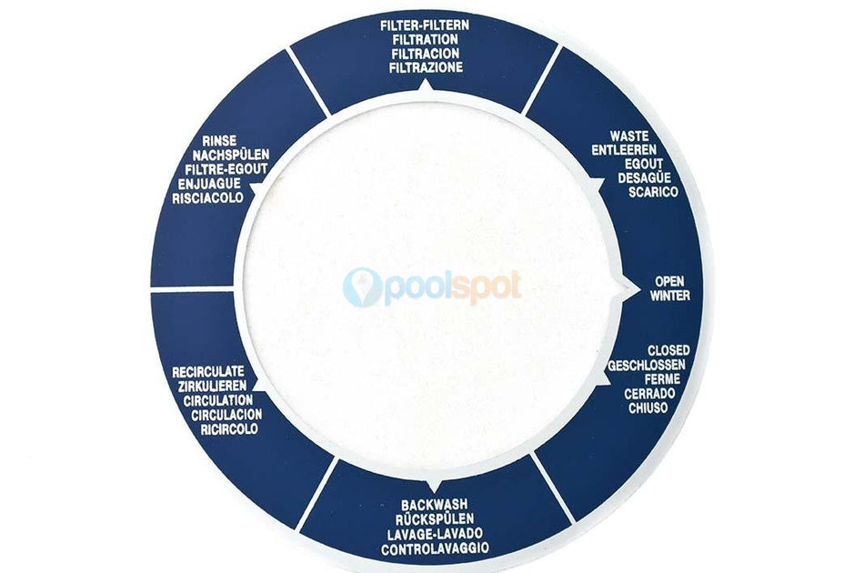 Decal for AstralPool 40mm Multiport Valve (Sep 09-Current)