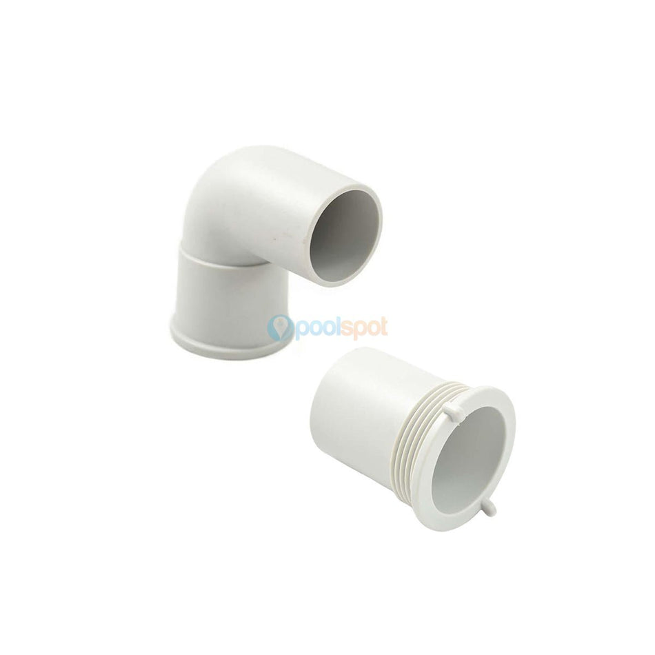 Elbow and Threaded Adaptor Kit for Pentair/Onga Pool Cleaner Flow Regulator Valve