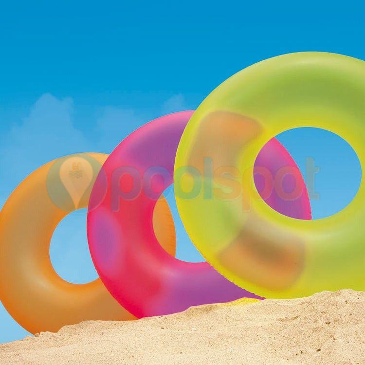 Intex Neon Frost Tube Swim Ring - Assorted Colours