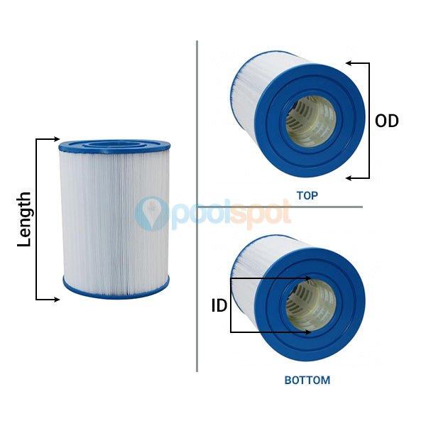 Filter Element, Generic, to suit Davey Easy Clear EC500 / Crystal Clear CC500 / Spa-Quip 3050 / Poolrite EC225