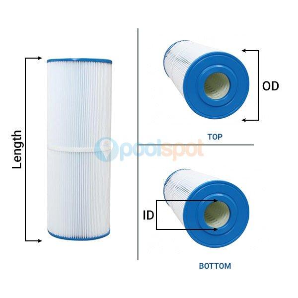 Filter Element, Generic, to suit Quiptron DQ696 / 1500 (New Style) / Onga Pantera PCF75 / PCF150 Mk 1
