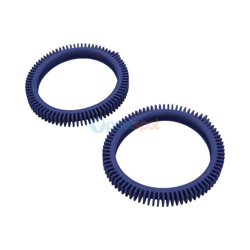 Front Tyre / Tire - Metallic Blue w/ Finger Bump 2pk for Hayward Aquanaut 250 / 450